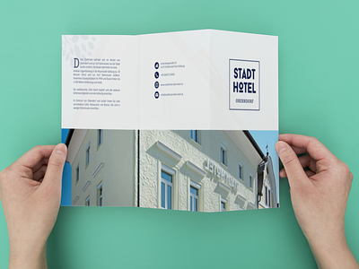 Stadt Hotel | Brochure design graphic design