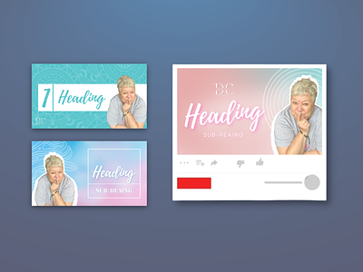 Editable YouTube Thumbnail Templates branding design graphic design