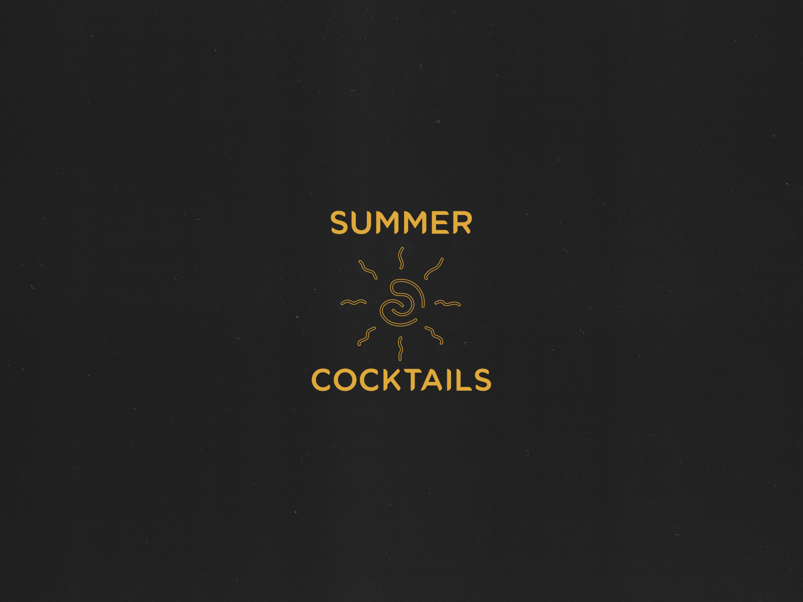 Summer Cocktails brand identity branding design graphic design illustration logo typography