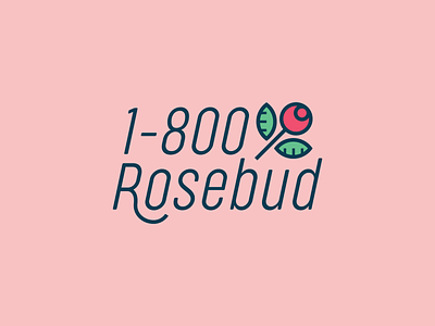 1-800-Rosebud brand branding logo thirtylogos thirtylogoschallenge vector