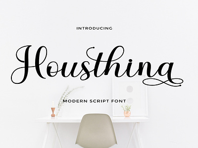Housthina branding calligraphy cards design elegant font graphic design illustration lettering logo modern script wedding