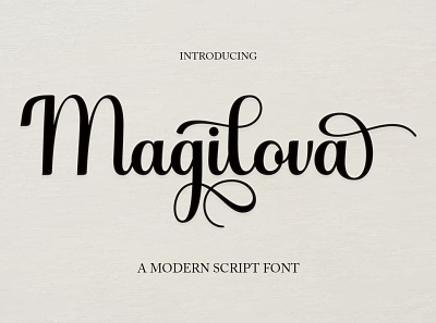 Magilova Script branding calligraphy cards design elegant font graphic design illustration logo modern script wedding