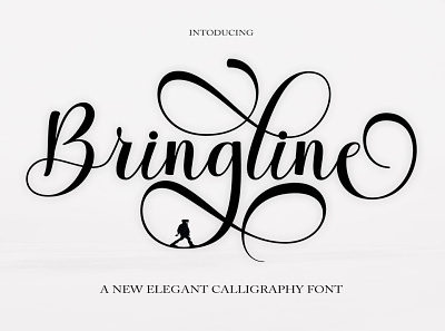 Bringline Script alternates beautiful branding calligraphy cards design elegant fashion font graphic design illustration logo modern wedding