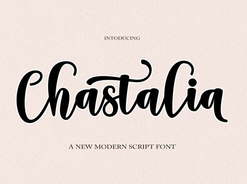 Chastalia Script by Hasrizal on Dribbble