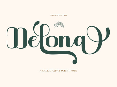 Delona Script Font alternates beautiful branding calligraphy cards casual design elegant font illustration logo modern wedding