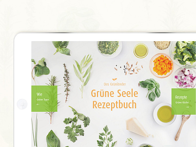 Receipts - Responsive Site Landing Page app design food green receipts responsive design user interface