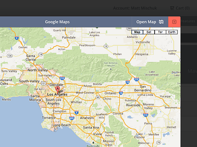 Google Maps Modal maps modal popover ui