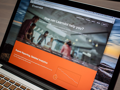 Learndot Product Page scss toronto ui ux web