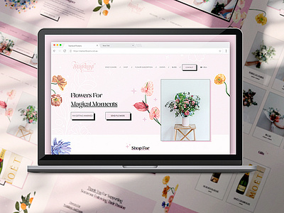 Stardust Flowers Website ecommerce website websitedesign woocommerce wordpress