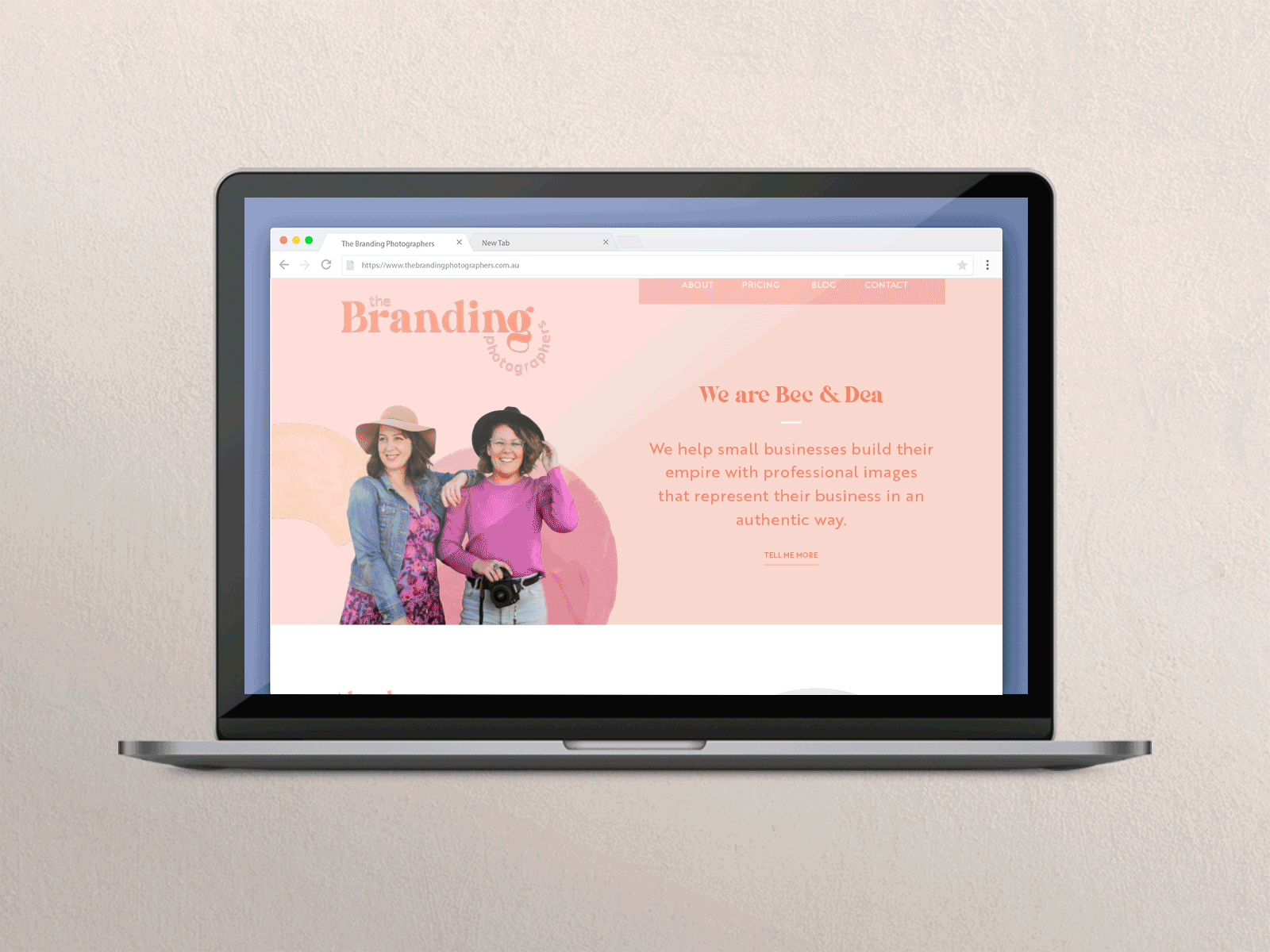 The Branding Photographers ui website