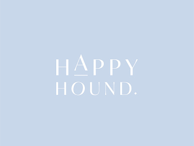 Happy Hound - Logo Type branding dog dog logo dog treats gourmet happy hound logo logo type logotype minimalism typography