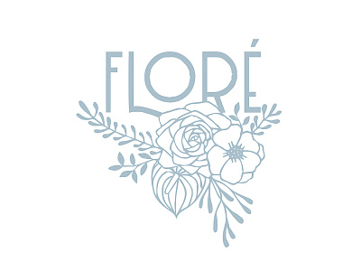 Floral Logo Design branding design floral floral logo floral logos florals flore florist handdrawn illustration logo
