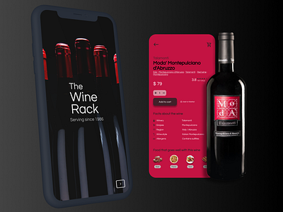 The Wine Rack App Ui app branding clothes clothing design dress icon illustration logo rack ui wine wine rack
