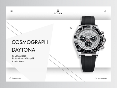 Rolex Web Page Ui