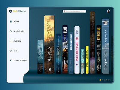 Hall Of Books Web Page Ui