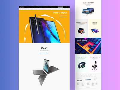 Lenovo Web Page Ui