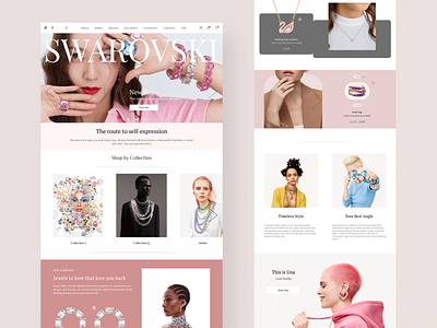 Swarovski Web Page Ui