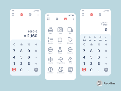 Calculator Mobile Application Design design figma graphic design mobile app ui ui design