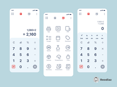 Calculator Mobile Application Design