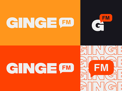 GINGEFM Ident banner brand branding colour fm indentity logo