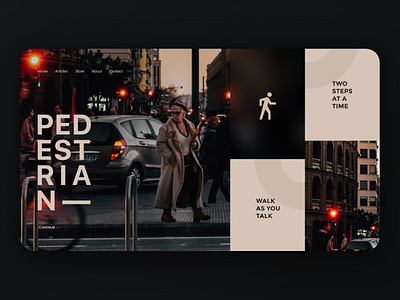 Pedestrian Landing Page