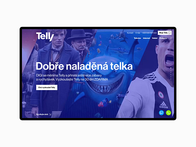 Telly – website animation branding design illustration interface iphone najbrt studio najbrt user interface ux website
