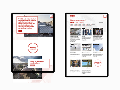 DOX website – homepage 1 app breezy concept design interface najbrt new solidpixels studio najbrt ui user interface ux website