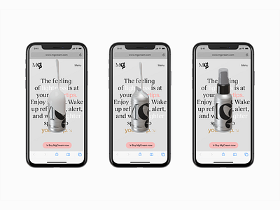 MGcream – mobile site 1 app awwwards concept design identity interface iphone mobile mobile design najbrt new studio najbrt user interface ux visual webgl website