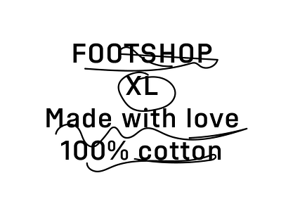 Footshop – custom typeface