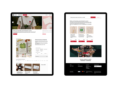 Ambiente – gift shop redesign 1 ambiente app design foot identity interface iphone redesign restaurant studio najbrt ui user interface ux website