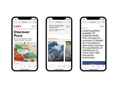 Linet – web concept 1