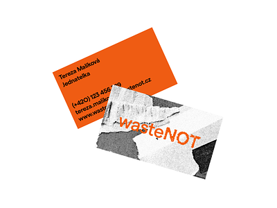 wasteNOT – brand applications ecology identity illustration logo orange pattern scan website