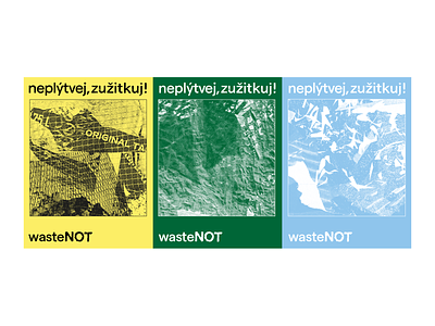 wasteNOT – poster research color design identity illustration logo poster research scan waste wastenot