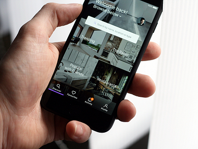 Interior Mobile App app behance case study client concept design interface interior iphone map photo project