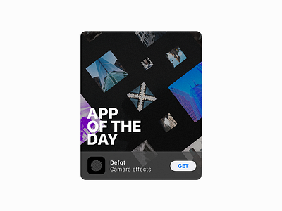 DEFQT banners app camera defqt effect ios11 iphone iphone x manipulation photography plus store ui