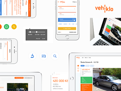 Vehiklo – Branding & User Interface app concept design effect icon iphone logo typography user interface ux vector website