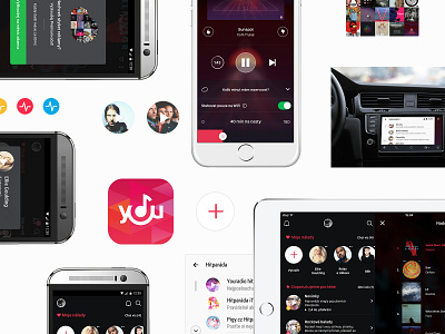 Youradio – elements android app app branding archive auto carplay cleevio design element iphone photoshop user interface website youradio