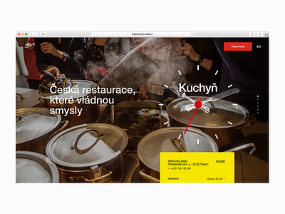 Kuchyn – website overhaul ambi ambiente kuchyn limited najbrt restaurant studio najbrt user interface visual identity web design webdesign website