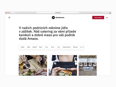 Ambiente – restaurants overview ambi ambiente app interface mango najbrt prague refresh restaurant restaurant branding restaurants ui ux website