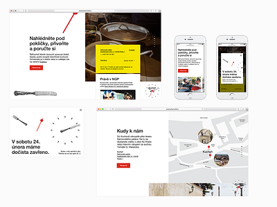 Kuchyn – website screen overview