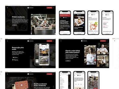 Ambiente – black pages ambiente concept design interface najbrt studio najbrt user interface ux web website