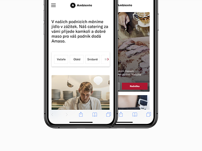 Ambiente – mobile site app design interface iphone najbrt new studio najbrt user interface ux website