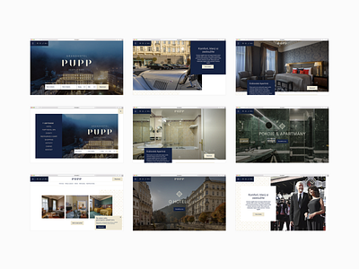 Pupp – website preview content hotel presentation restaurant style ui user interface ux web website