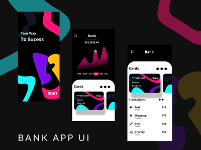 BANK APP UI bankapp bankui branding conceptappui designer figma figmaui graphic design ui uiux