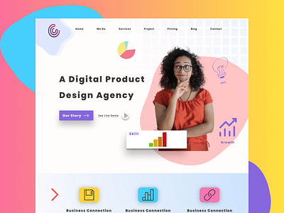 Agency landing page