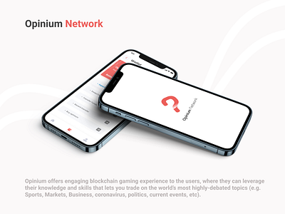 Opinium network app design app appui blockchainapp branding cryptoapp designer figma figmadesign graphic design uiux