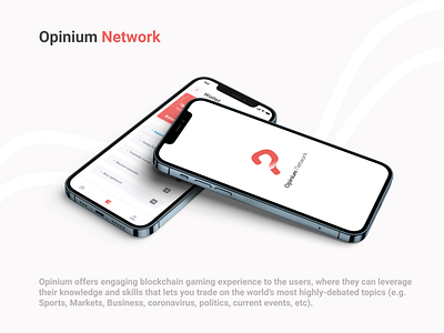 Opinium network app design