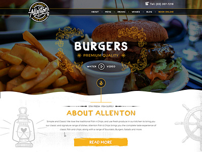 Street Food branding creative design illustration modern redesign typography ui ux vector website