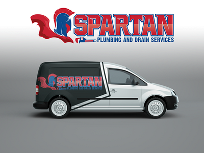 Spartan Plimbing and Drain Services branding creative design illustration logo modern ui ux vector website