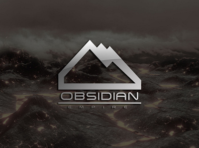 Obsidian Empire Logo 3d branding graphic design logo